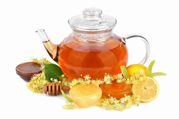 Te med honung — Stockfoto