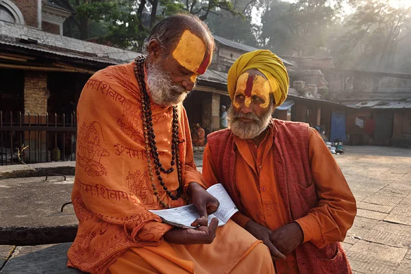 Two Sadhu Babas — Stock Photo, Image