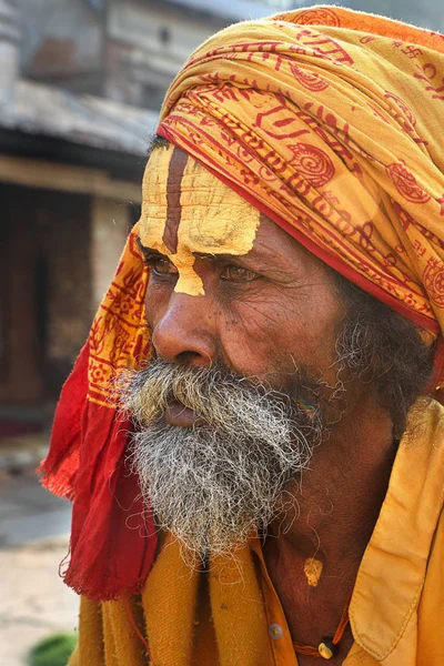 Porträtt av sadhu baba — Stockfoto