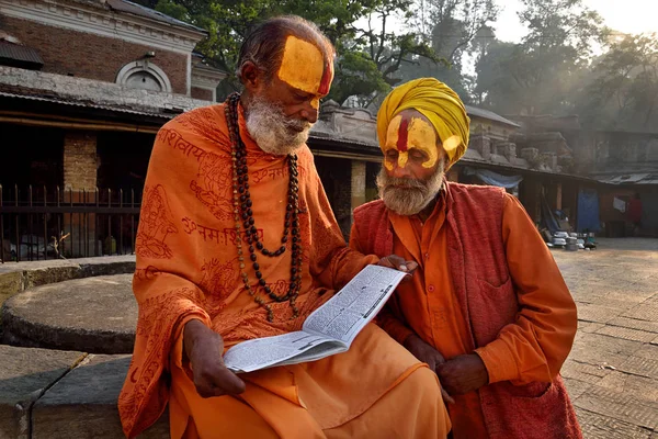 Two Sadhu Babas — Stock Photo, Image