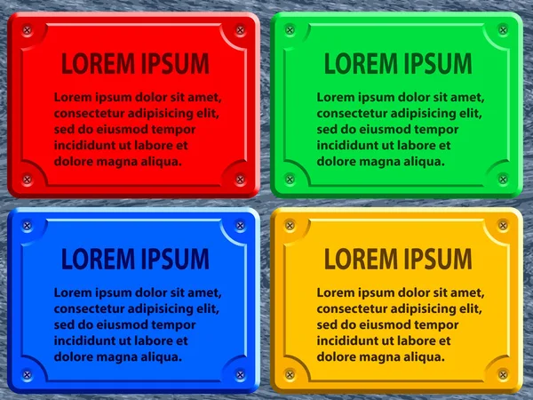 Color plates set Vector Graphics