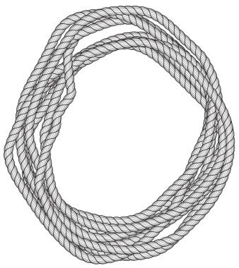 Rope skein illustration clipart