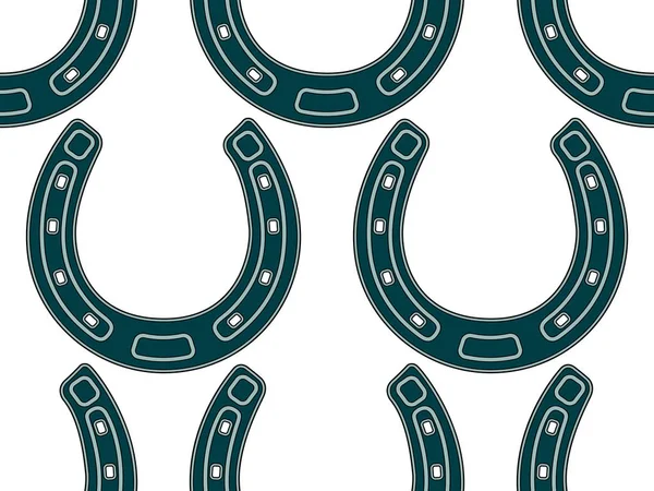 Steel horseshoe pattern — Stock Vector
