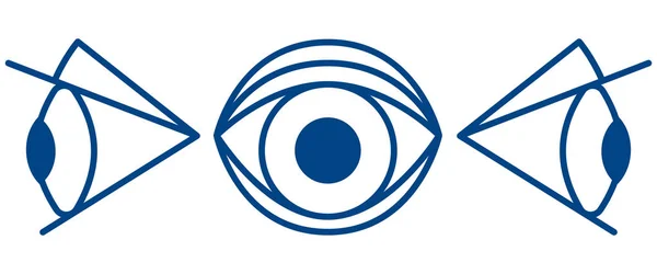 Símbolo de ojo de dibujos animados — Archivo Imágenes Vectoriales