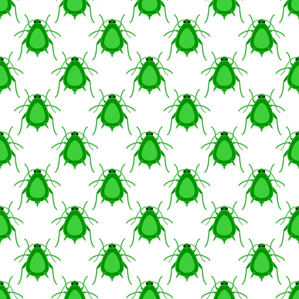 Patrón de insectos Greenfly — Vector de stock