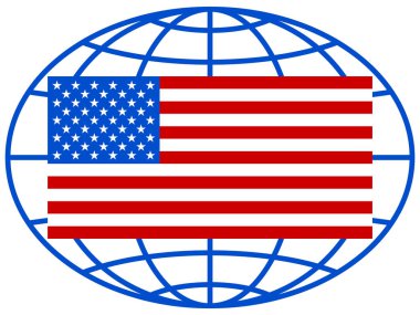 Dünya üzerinde ABD bayrağı