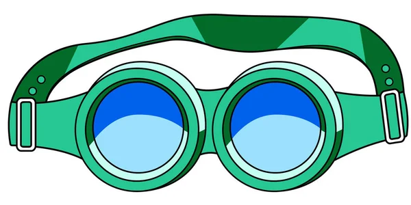 Skyddande glasögon-ikonen — Stock vektor