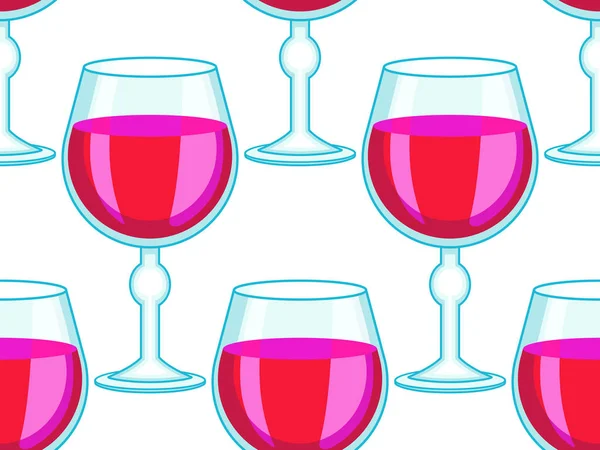 Alta modello di bicchiere da vino — Vettoriale Stock