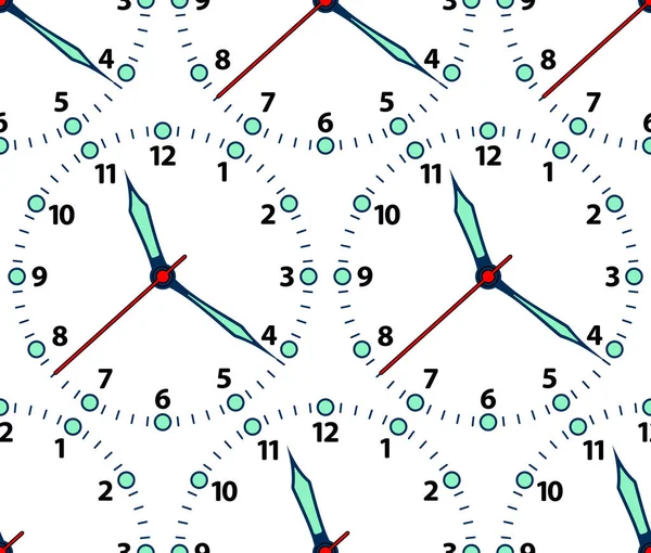 Modèle de cadran d'horloge — Image vectorielle