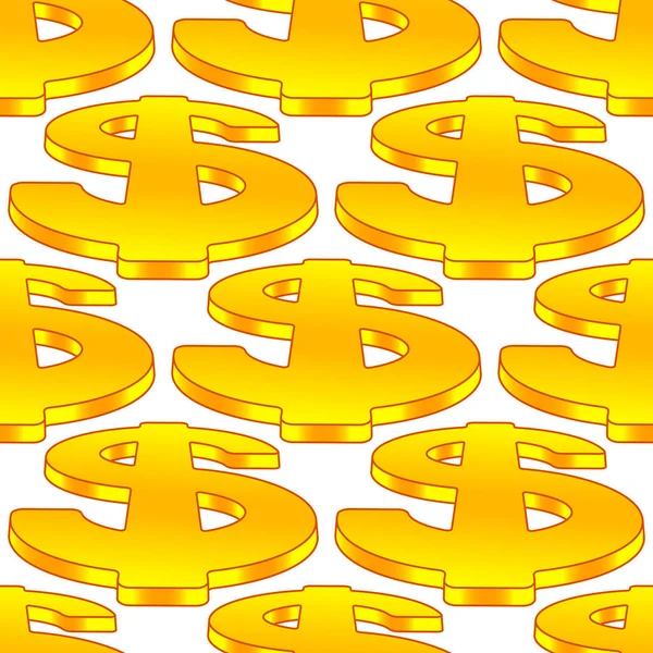 Dollar symbool patroon — Stockvector
