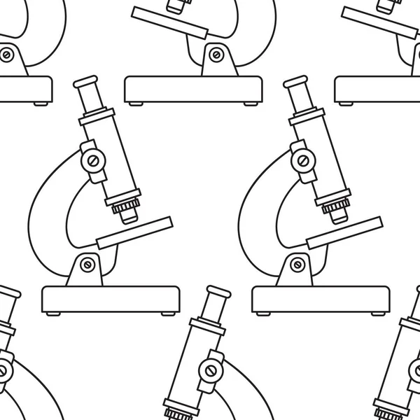 Бесшовный микроскоп — стоковый вектор