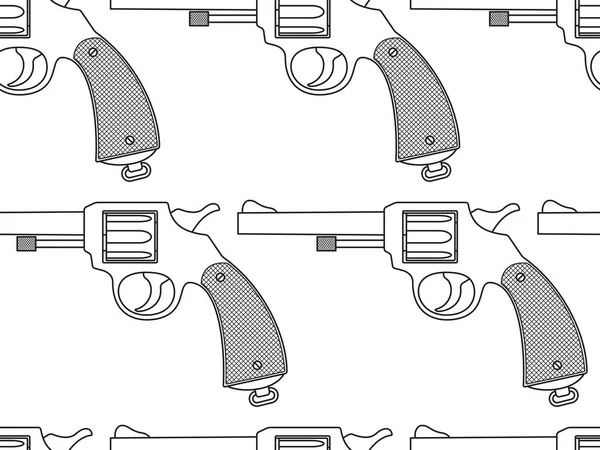 Revolver seamless pattern — Stock Vector