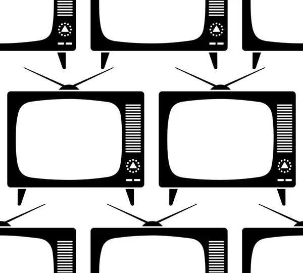 Retro TV pattern — Stock Vector