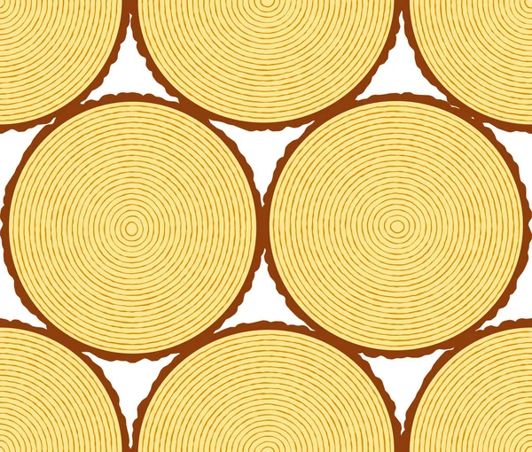 Round wood pattern — Stock Vector