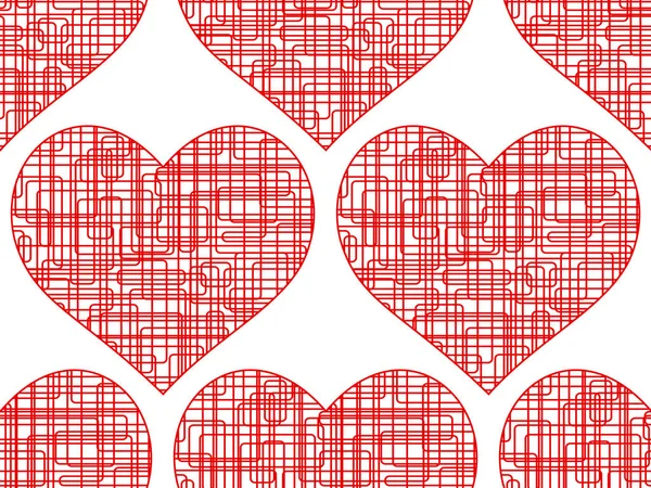 Modèle de coeur de fil — Image vectorielle