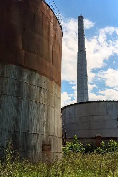 Пейзаж сахарного завода — стоковое фото