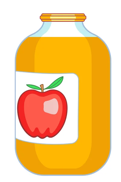 Ícone de suco de maçã —  Vetores de Stock