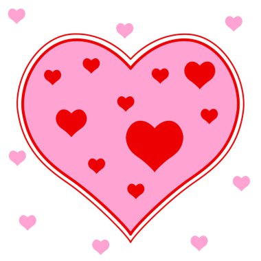 Soyut kalp arkaplanı