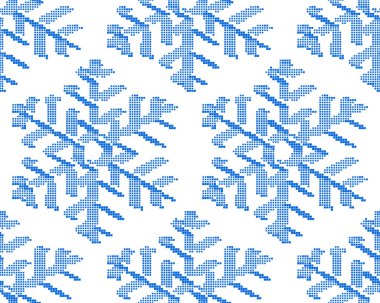 Soyut yarı ton kar tanesi desen