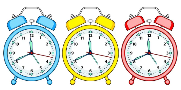 Alarm clock set — Stock Vector