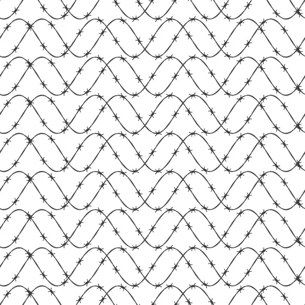 Barbed wire pattern — Stock Vector