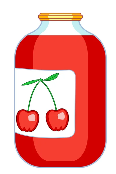 Cherry juice icon — Stock Vector
