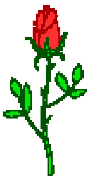 हाफटोन गुलाब प्रतीक — स्टॉक वेक्टर