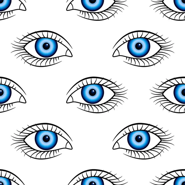 Patrón de ojo humano — Archivo Imágenes Vectoriales