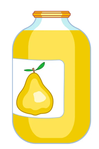 Icona del succo di pera — Vettoriale Stock