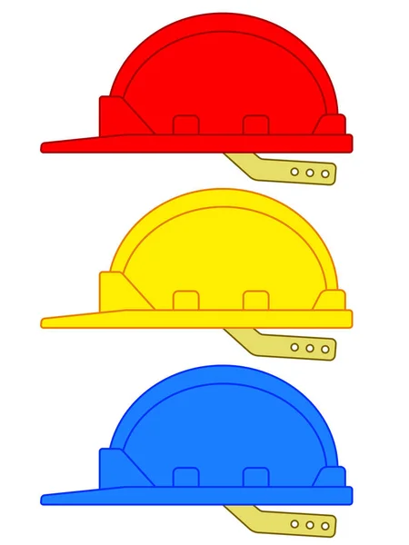 Sombreros duros de seguridad — Vector de stock