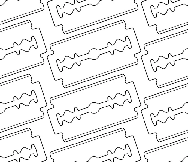 Scheermesje patroon — Stockvector