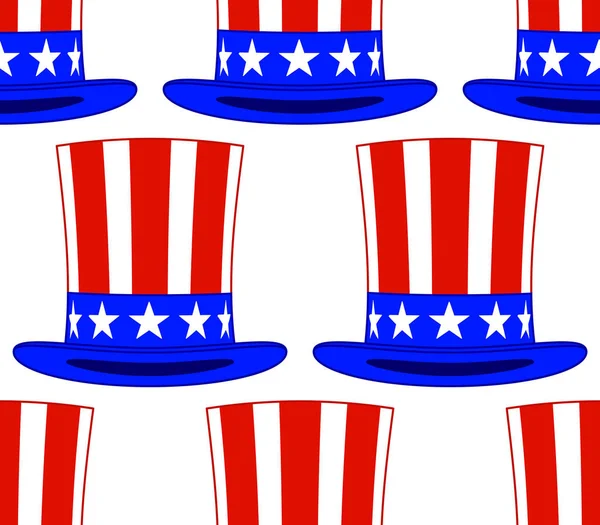 Uncle Sam hoed patroon — Stockvector