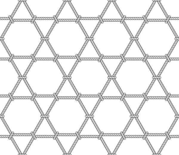 Padrão de corda hexagonal abstrato —  Vetores de Stock