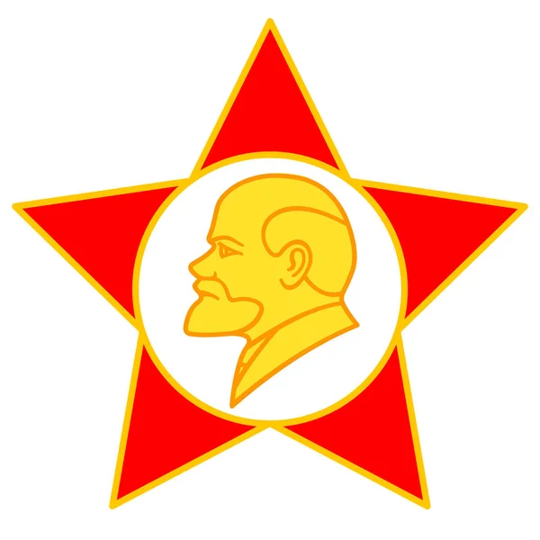 Lenina na star — Wektor stockowy