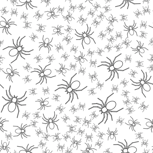 Contour spider pattern — Stock Vector