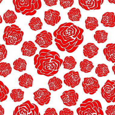 soyut gül seamless modeli