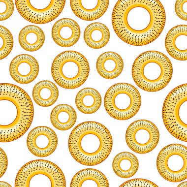 Haşhaş simit seamless modeli