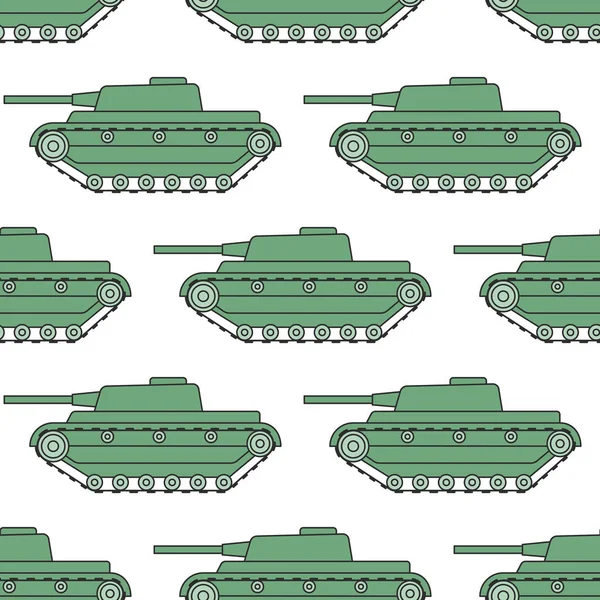 Patrón de tanque de dibujos animados — Archivo Imágenes Vectoriales