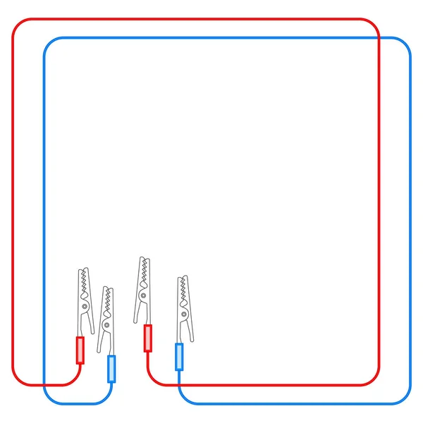 Cables eléctricos ilustración — Vector de stock
