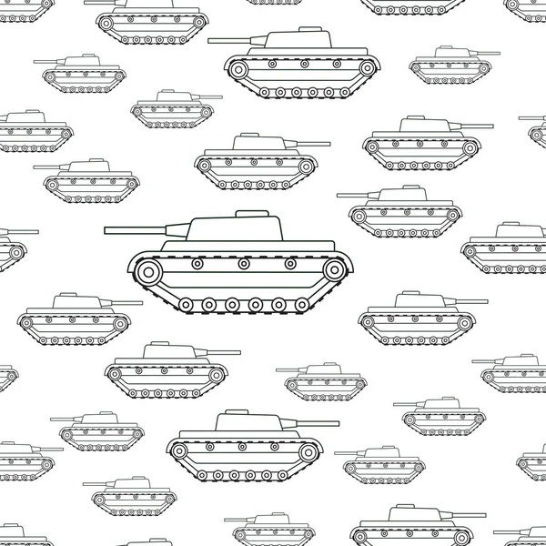 Patrón de tanque de contorno — Archivo Imágenes Vectoriales