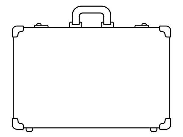 Suitcase contour icon — Stock Vector