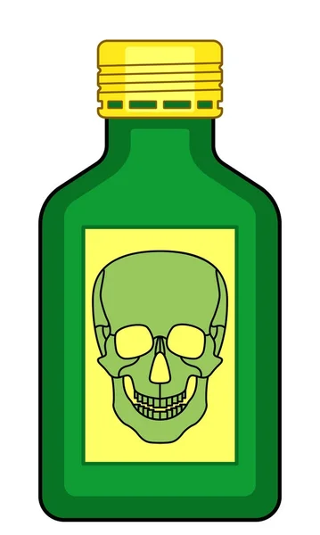 Botella de veneno — Vector de stock