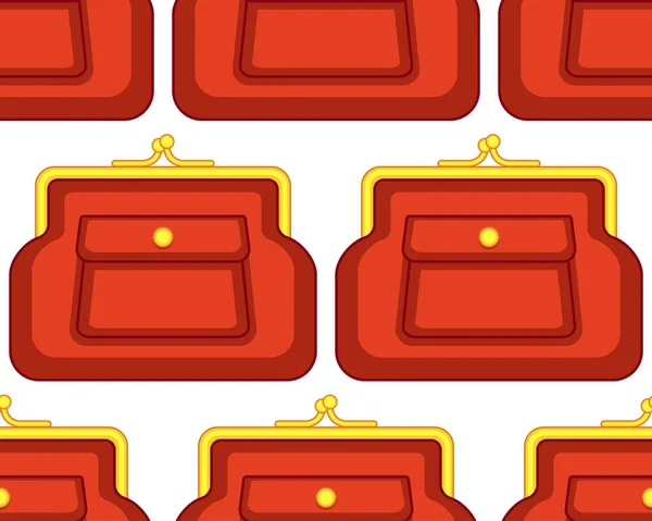 Change purse pattern — Stock Vector