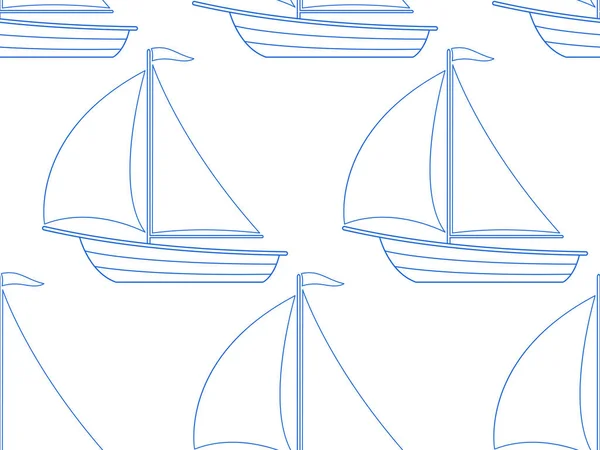 Patrón de barco de vela — Archivo Imágenes Vectoriales