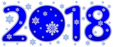 Kış 2018 yazı soyut