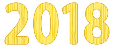 Ahşap 2018 yazı soyut