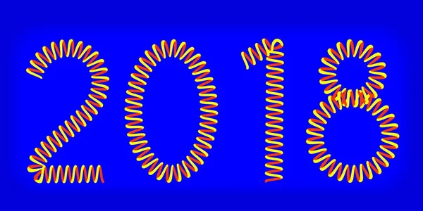 Illustration Spirale 2018 — Image vectorielle
