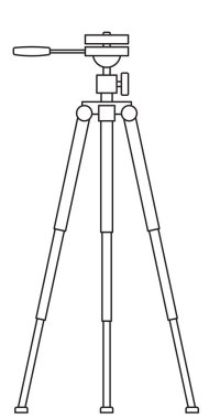 Tripod stand illüstrasyon