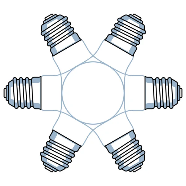 Ampoules abstraites — Image vectorielle