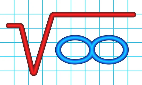 Radice dell'infinito — Vettoriale Stock